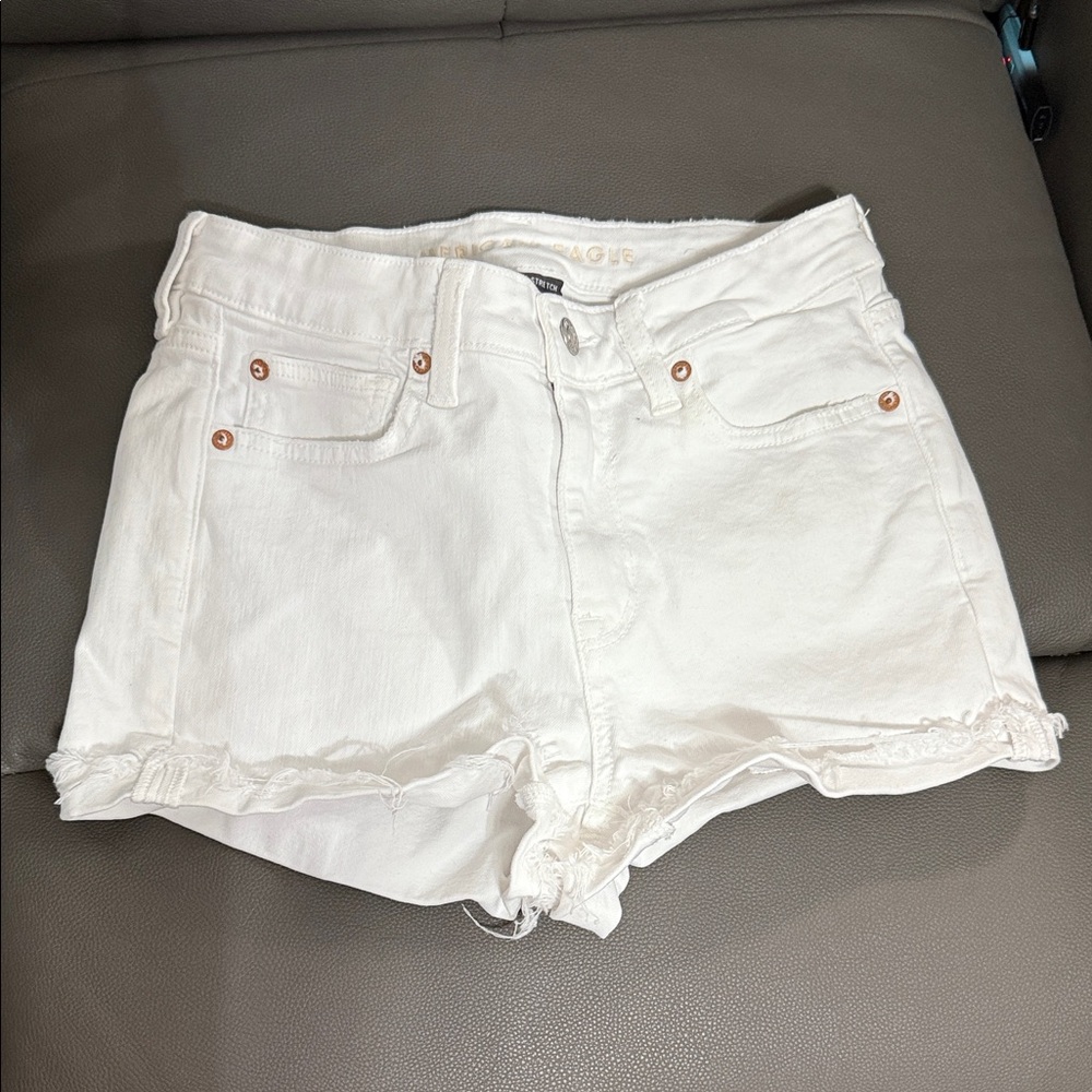 American Eagle Outfitters White Jean Shorts